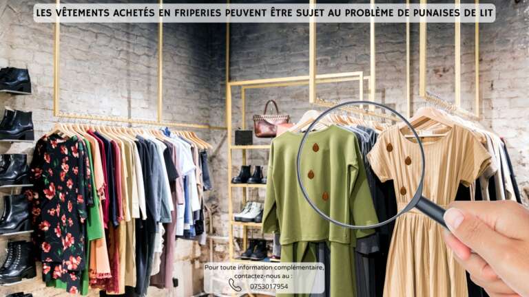 Soyez attentif aux traces de punaises de lit quand vous achetez de seconde main