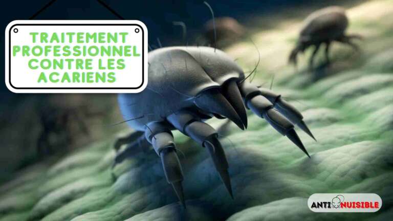 Intervention de traitement professionnel contre les acariens